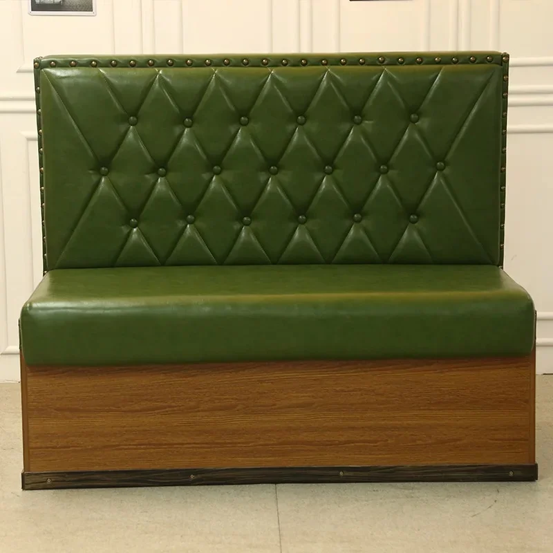 Vintage Restaurant Furniture Booth Seating Green Modern Restaurant Set New Arrival Italy Dining Table Sets