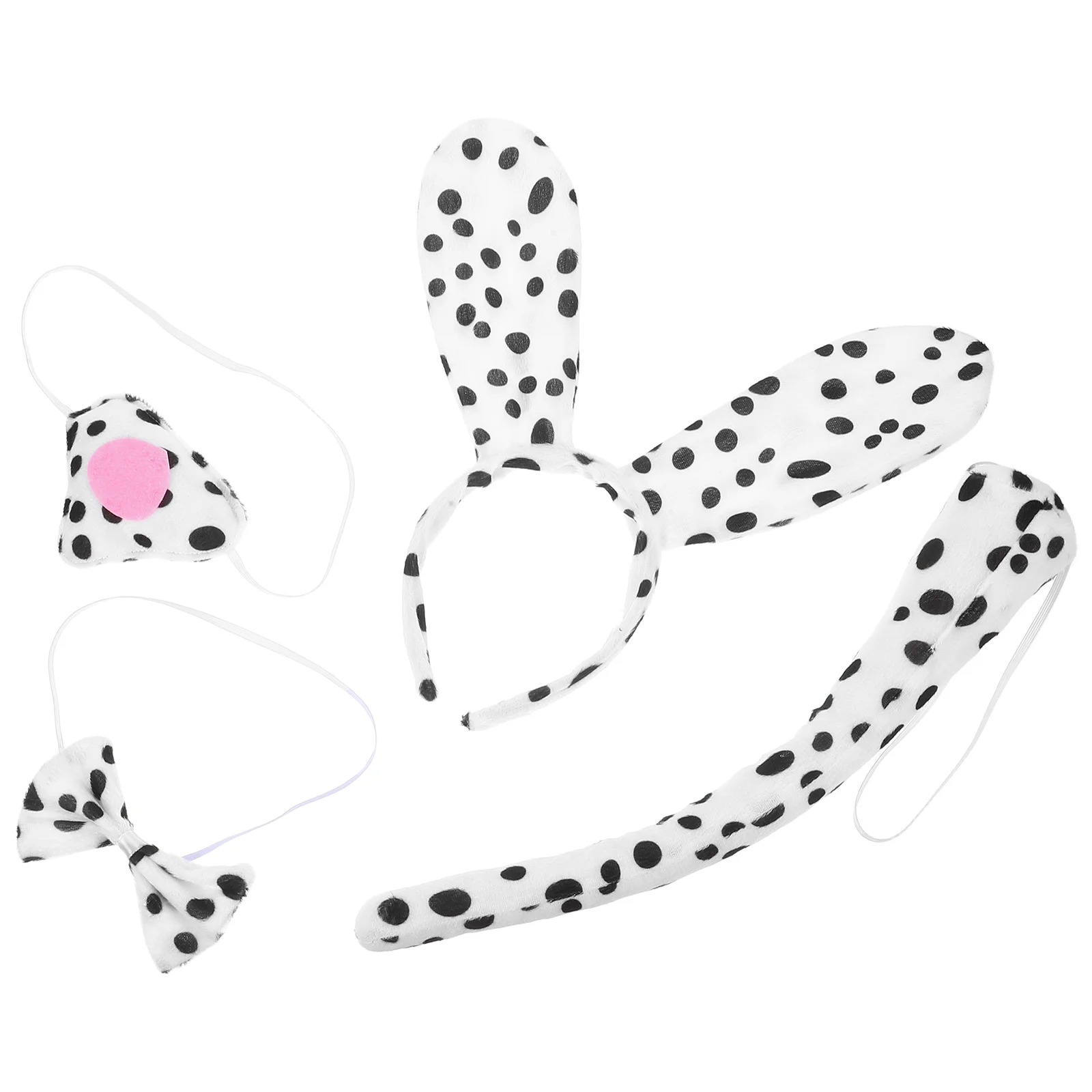 Dog Clothing Cute Headband Animal Accessories Cosplay Decorations Costume for Halloween Costumes Dalmatian Ears