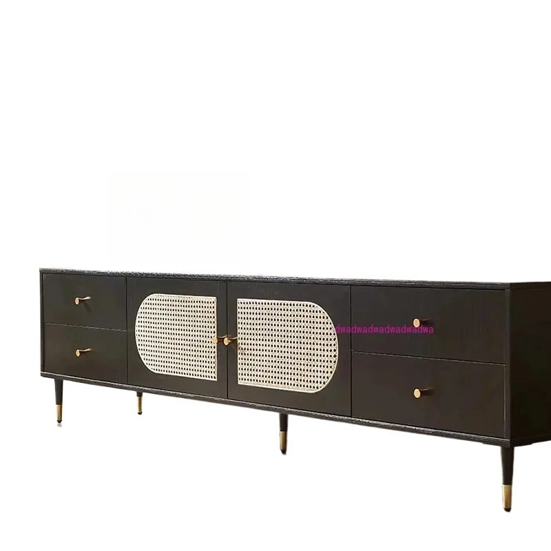 

Rattan Furniture Tv Table Standards Mid Century Mobile Living Room Drawer Unit Cabinet Salon Luxury Replica Design Nordic