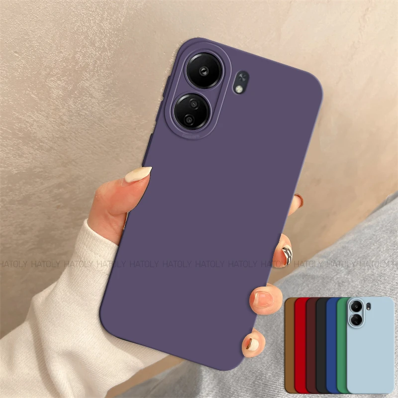 For Xiaomi Poco C65 Case Ins Style Luxury Original TPU Shockproof Camera Lens Protection Phone Back Cover For Xiaomi Poco C65