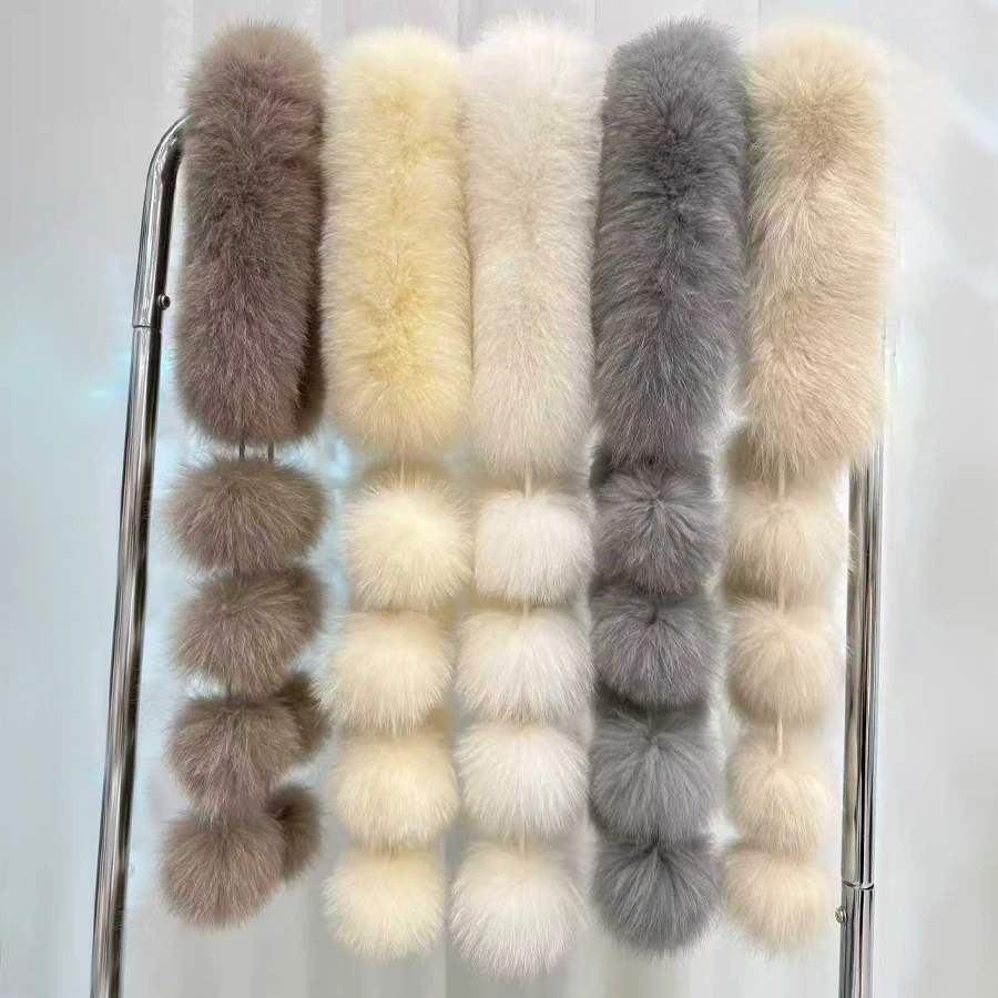 Écharpe de cheveux d'hiver pour femmes, enveloppes chaudes à la mode, écharpe en vraie fourrure pour le cou