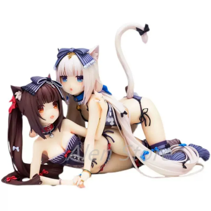 

13cm Nekopara Chocola Sexy Anime Figure Nekopara Vanilla Action Figure Vanilla/Chocola Figurine Anime Girl Adult Model Doll Toys