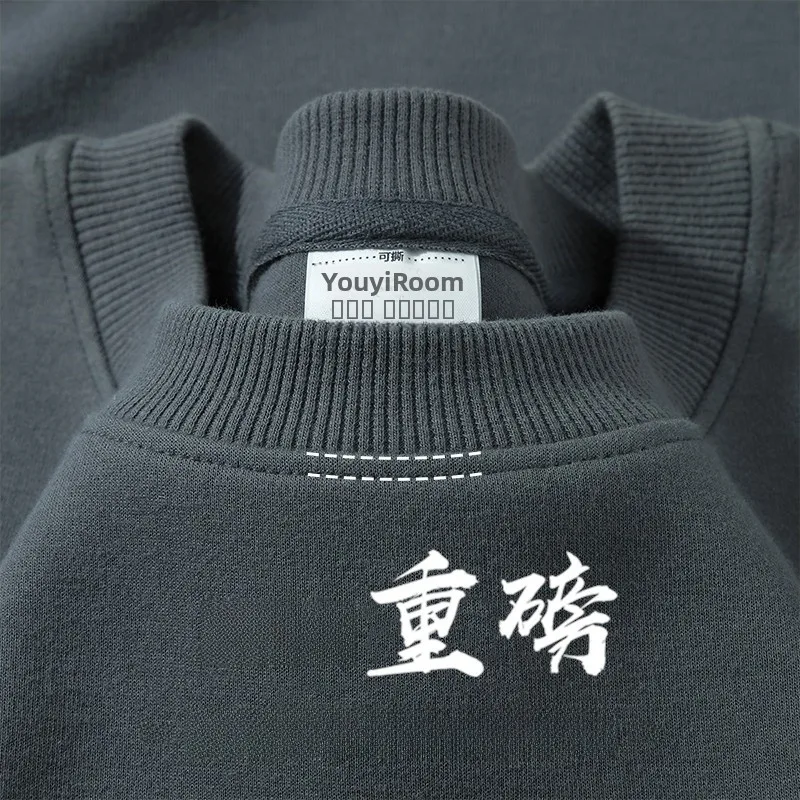 

Брендовый американский худи с длинным рукавом и круглым вырезом, однотонный, модный, молодежный, повседневный, хлопковый свитшот для осени