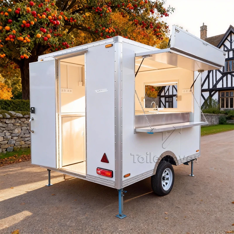 

Luxury Commercial Food Trailer Fully Equipped Food Truck Outdoor Street Mobile Food Truck Trailer for Night Market Snacks
