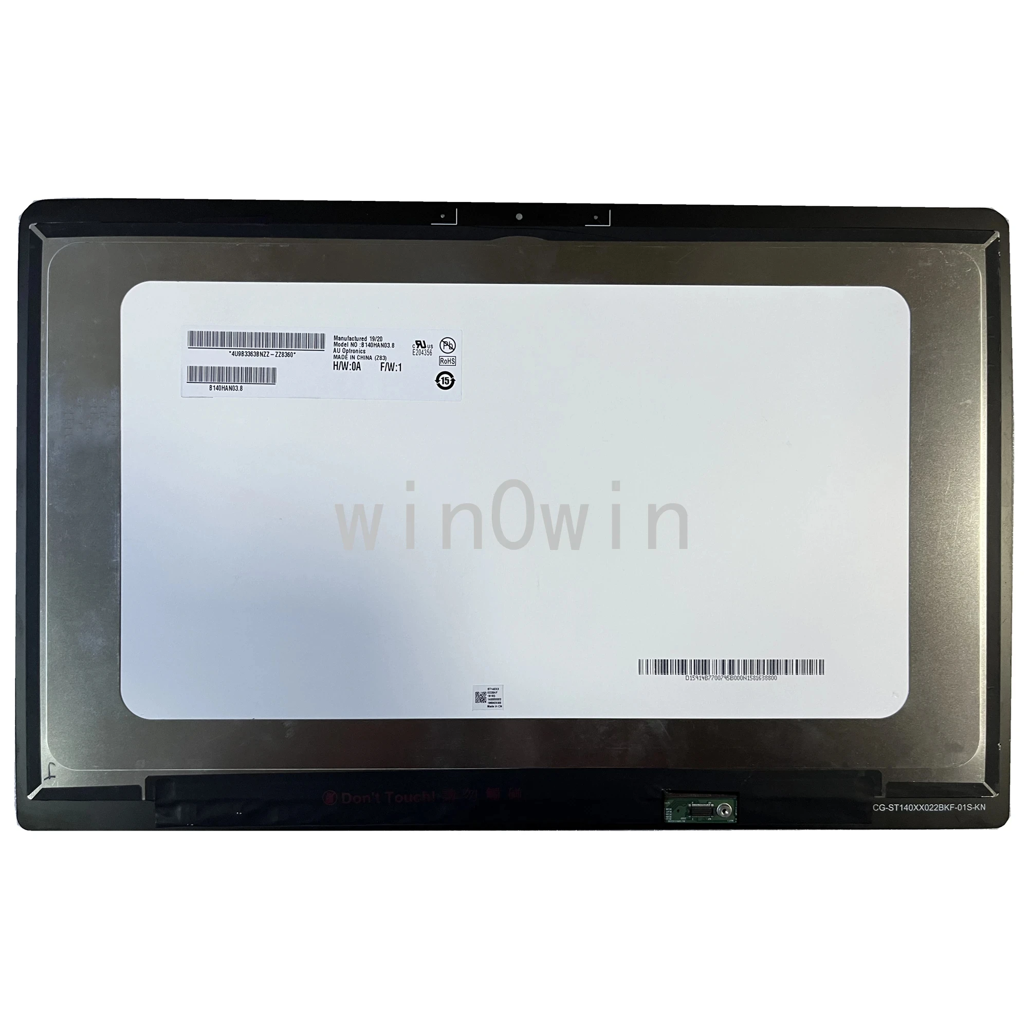 B140HAN03.8 14.0inch  LCD Screen Assembly for ASUS ZenBook 3 Deluxe UX490UA UX490 UX490U 1920×1080
