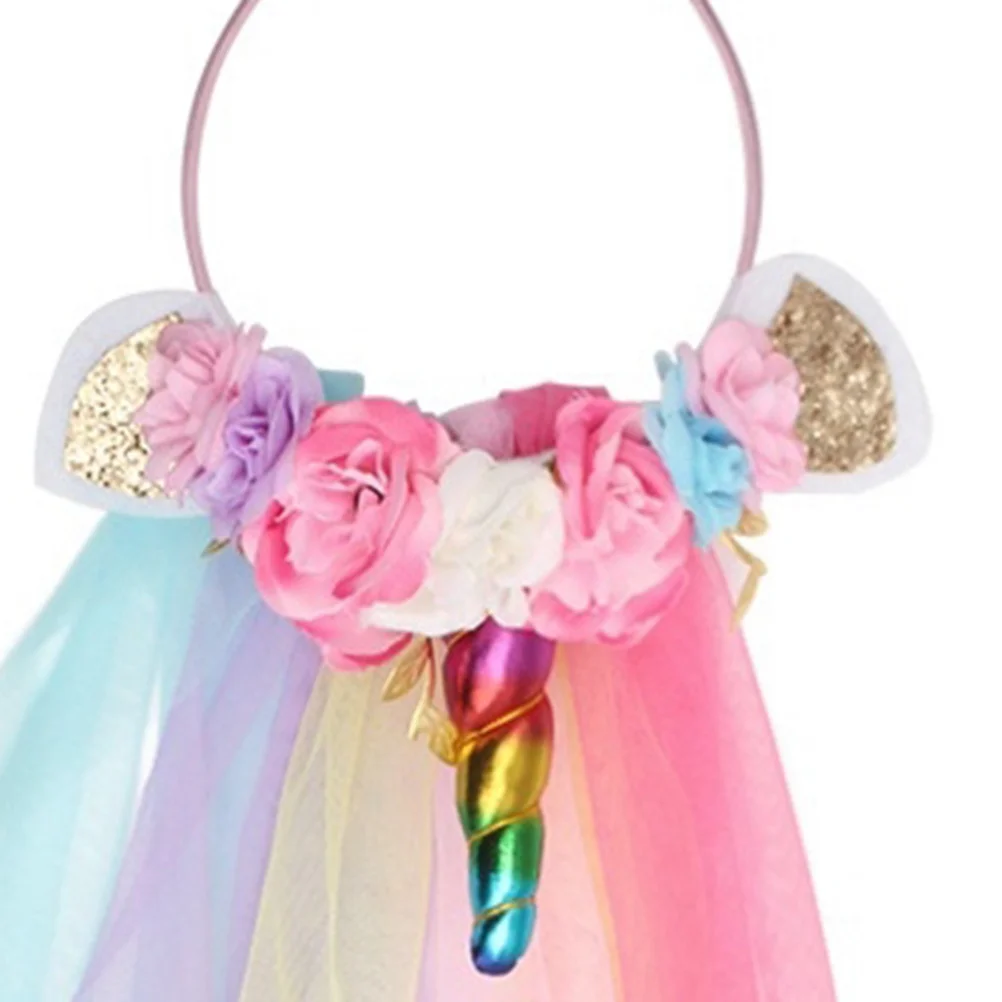 

Легкая повязка на голову с дизайном единорога, удобный ободок для волос, детский аксессуар для Рождества, карнавала, вечеринки, реквизит для фотосессий, товары для волос