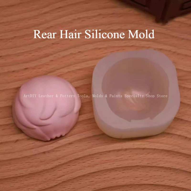 

Силиконовая форма для волос 26 мм/38,5 мм, для рукоделия, ультралегкая, для скульптур из глины и камня, мягкой керамики, мультяшных кукол с короткими волосами