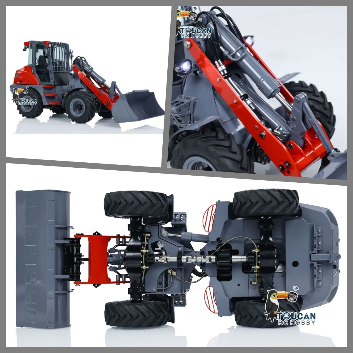 

1/14 LESU RC Hydraulic Loader AOUE-MCL8 Radio Control Cars Painted Finished Light Sound Motor Mover Toys Model THZH1769-SMT3