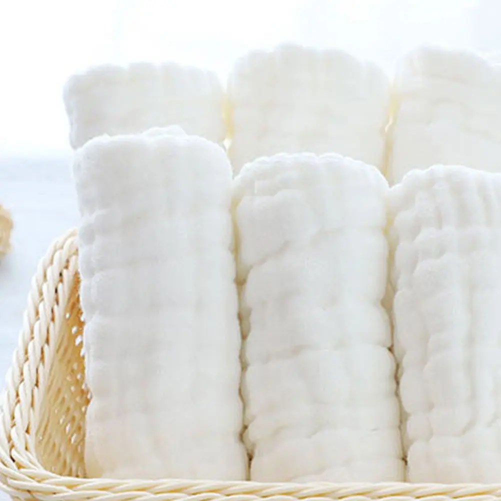 

12 шт. многоразовых подгузников-вкладышей из муслина для новорожденных и малышей, дышащие, мягкие, из марли, многоразовые полотенца для новорожденных