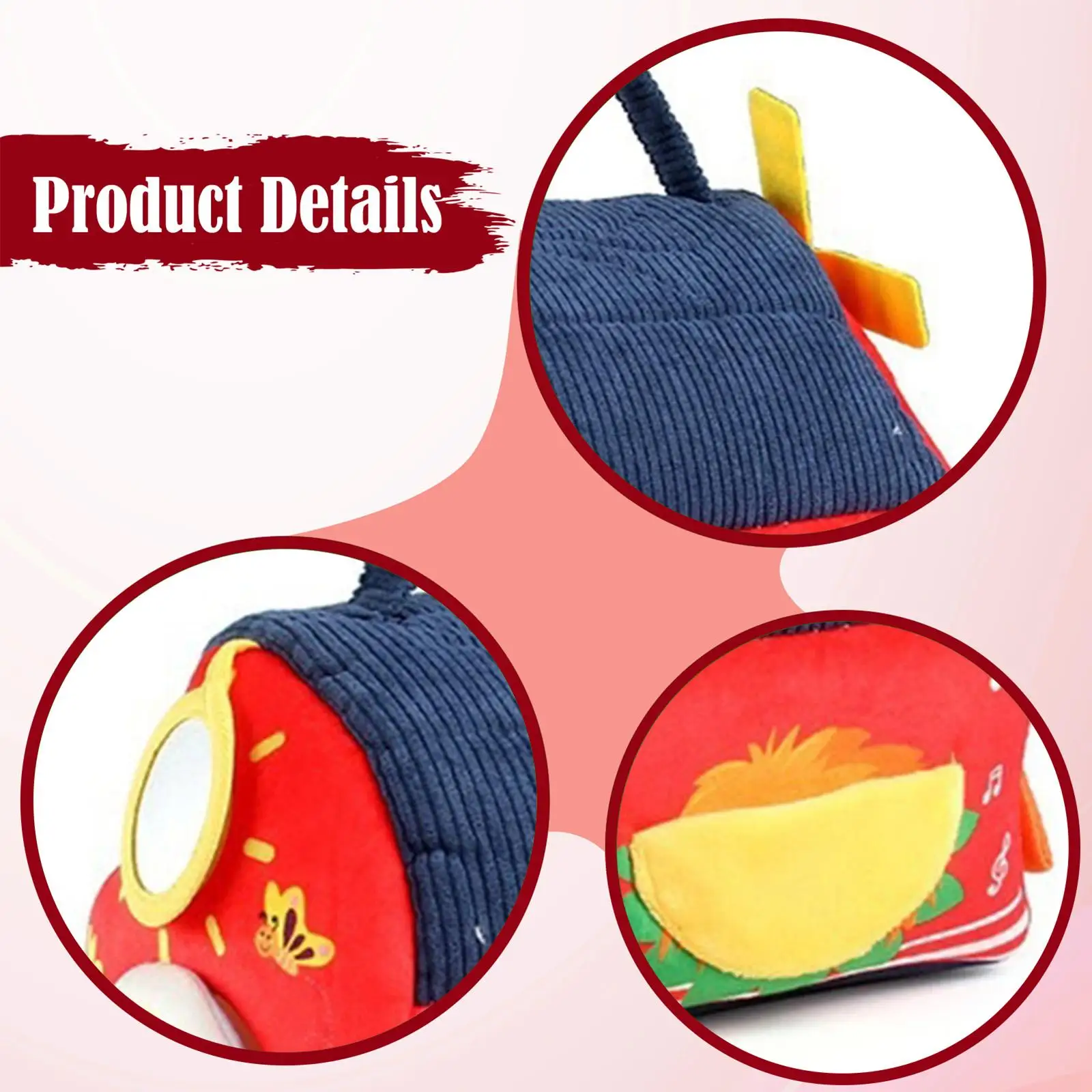 Animali da fattoria giocattoli animali di peluche portatili dei cartoni animati per neonati in età prescolare 3M+