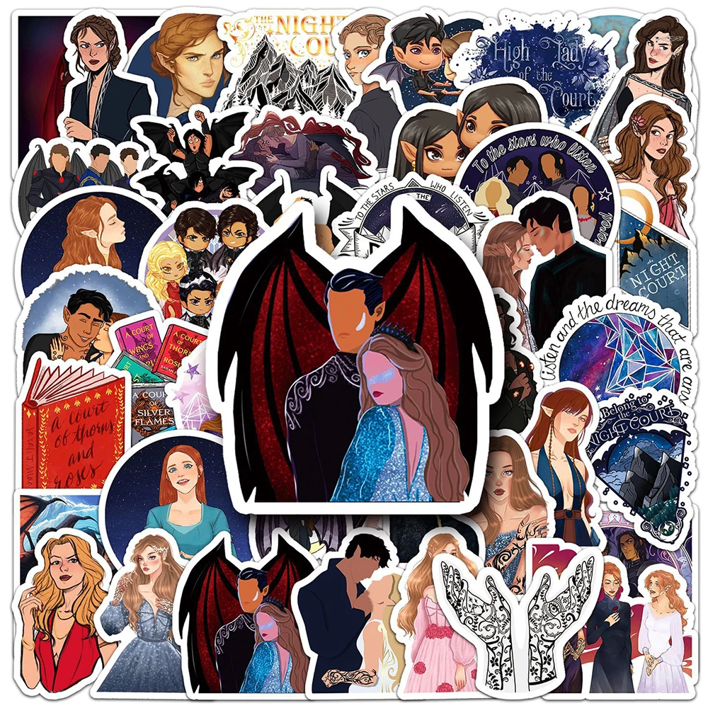 10/30/50pcs TV Show Acotar Merchandise Stickers Anime decalcomanie estetiche Graffiti Scrapbooking Laptop adesivo impermeabile giocattoli regalo