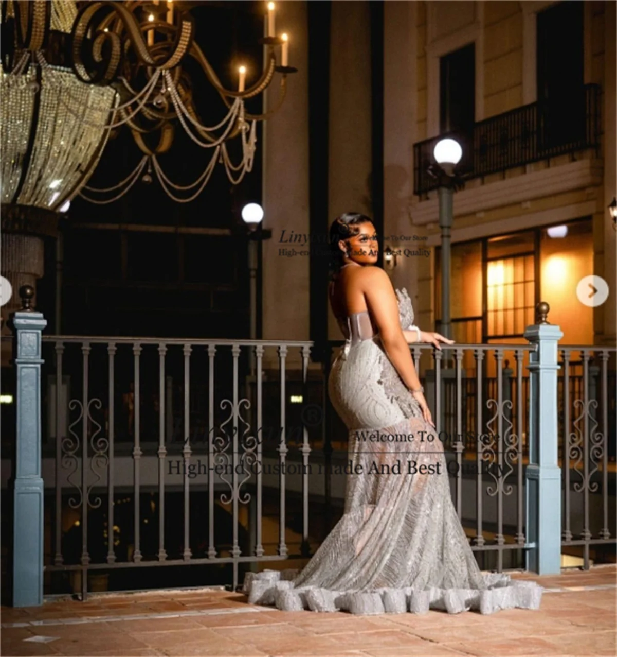 Brilhante diamantes sereia vestido de baile glitter lantejoulas grânulo strass vestido de festa de aniversário de casamento personalizado sexy vestido de noite