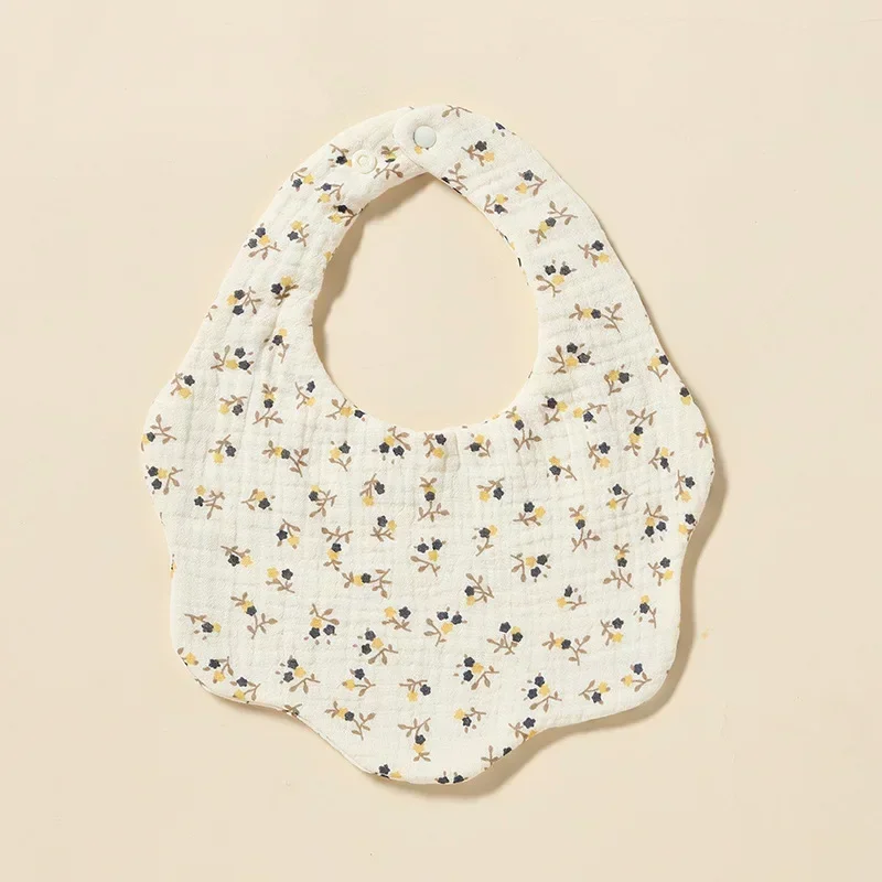 Baby Bibs & Burp Cloths Saliva Towel Newborn Bib 100 Cotton Absorbent Saliva Bag  Girl 6-layer Eating Bib 5-day Shipping