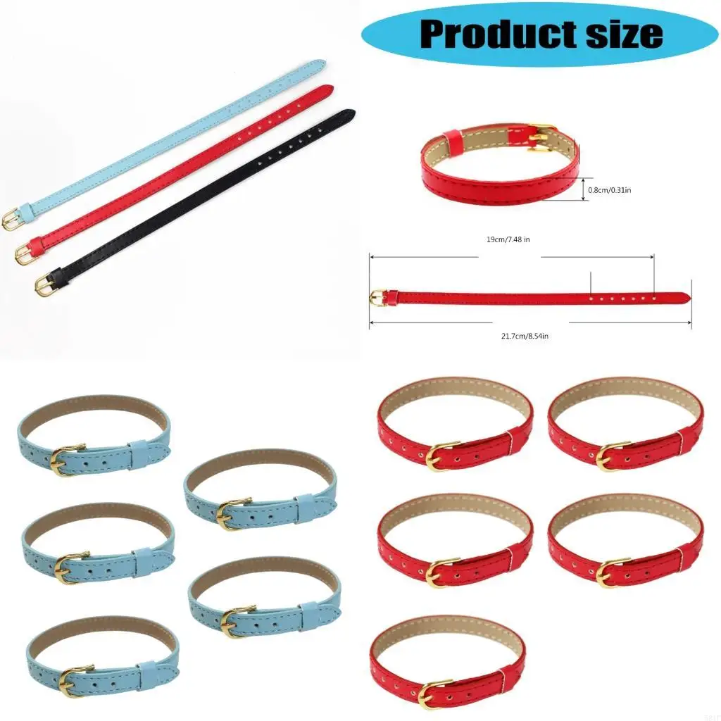 

581f набор из 5 регулируемых миниатюрных ремешков PU для модели масштабной масштаба 1/16 с аксессуаром для закрытия металла с