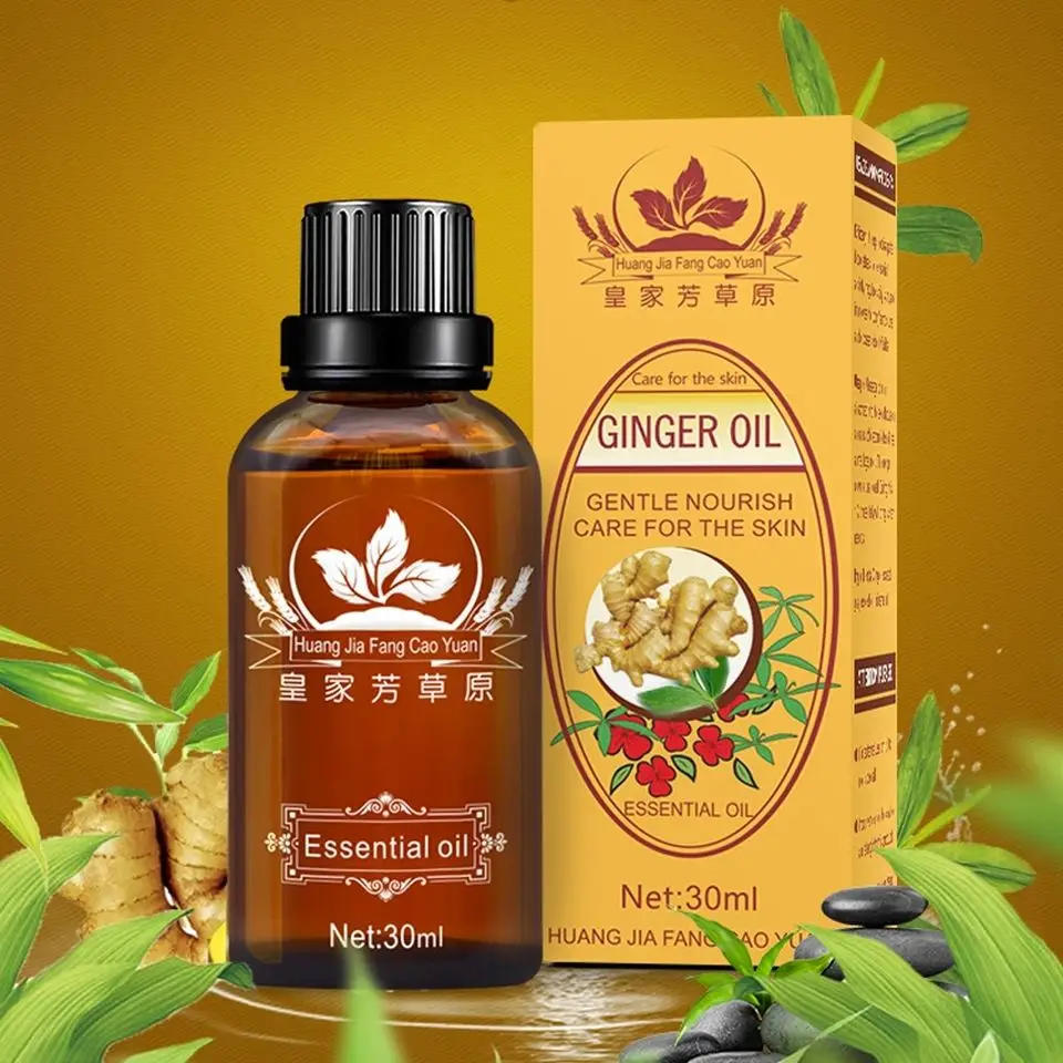 

Natural Phytotherapy Lymphatic Drainage Ginger Oil Massage Skin Moisturizing Body Care Oil