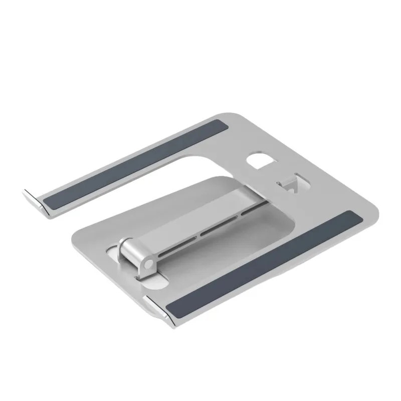 New Steel Height Angle Adjustable Foldable Laptop/Tablet Stand Non-slip Silicone Pad Heat Dissipation for 10''-17.4''