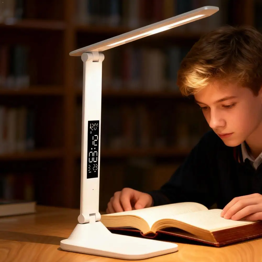 ナイトランプ-led-学習デスクランプ-学生寮-折りたたみ式スマート充電テーブルランプ-目の保護-読書用ナイトライト
