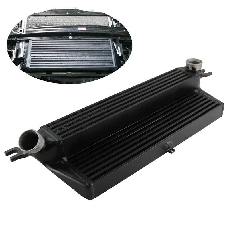 Intercooler Front Mount Fits for Mini Cooper S 1.6L R55 R56 R57 R58 R59 R60 R61 Black/Silver