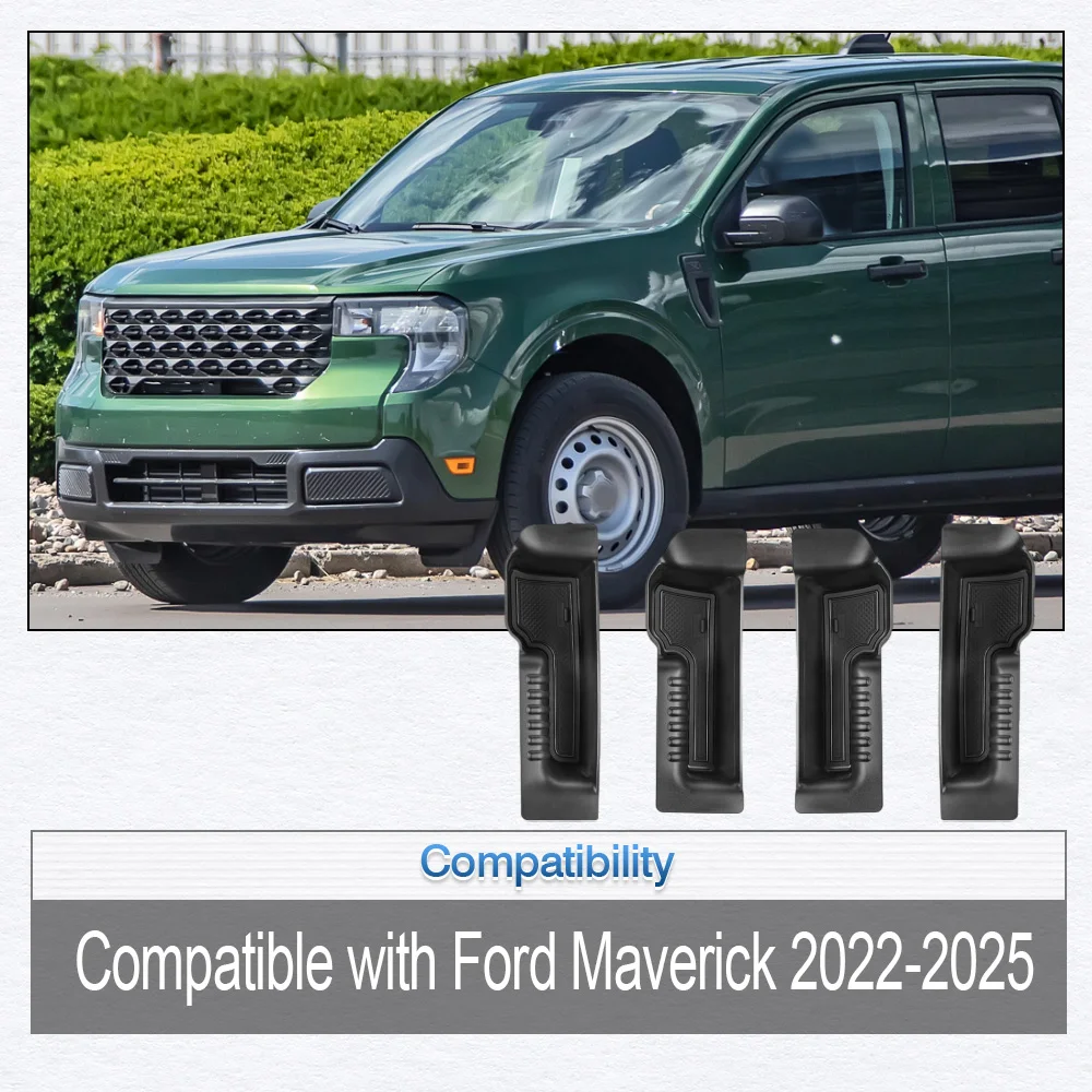 

For Ford Maverick 2022 2023 2024 2025 Front /Rear Door Handle Storage Box Organizer Insert Tray Interior Accessory