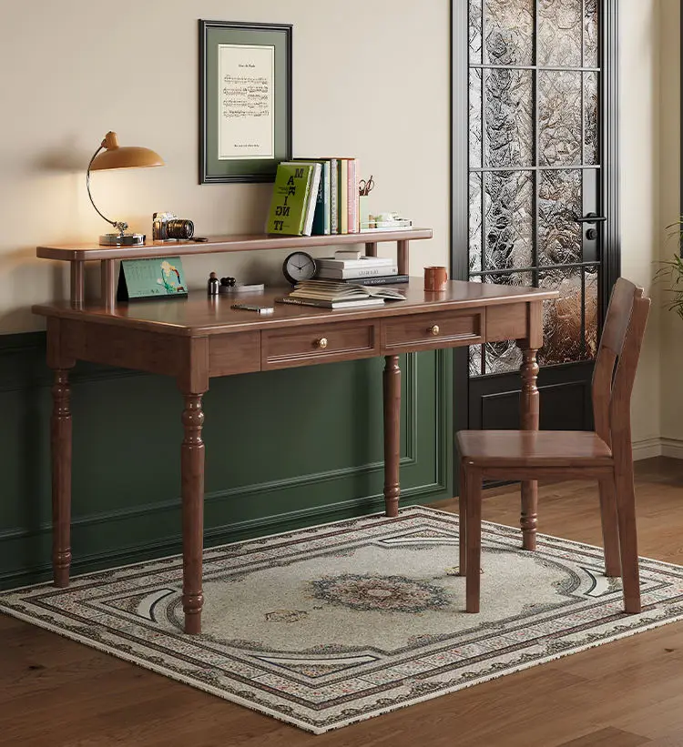 Solid Wood Desk Home Simple Modern Office Computer Desk Bedroom Bedside Children Students Learning Writing Desk
