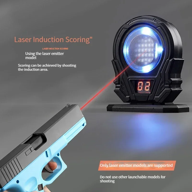 Tactical Infrared Induction Electronic Scoring Laser Target Portable Counting Targets with Sound Effects Shooting Training Toy