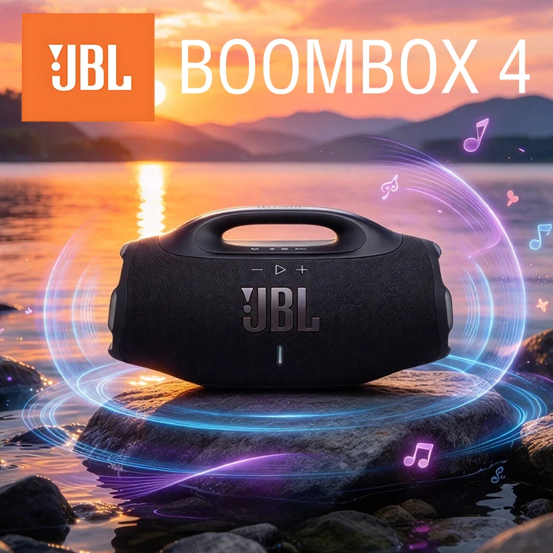 JBL Music God 4th Generation BOOMBOX4 Wireless Bluetooth Speaker 34h Long Range Outdoor Camping High Power Bass Speaker