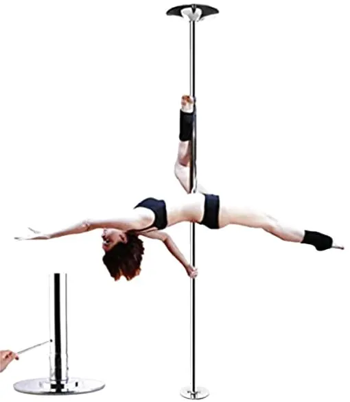 

Removable Dancing Pole Portable for Beginner Professional Dancers, Spinning Static Adjustable Height Stripper Pole Dance Home