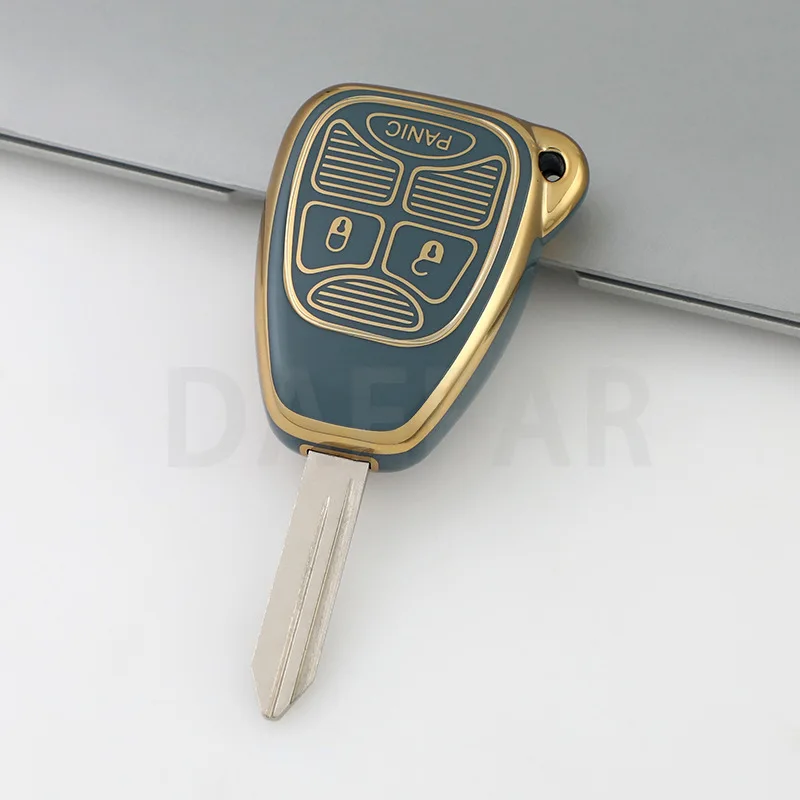 Per Chrysler 300 PT Dodge JCUV Caliber Nitro Caliber Pacifica per Jeep Wrangler Compass Patriot Liberty TPU Car Key Case Cover