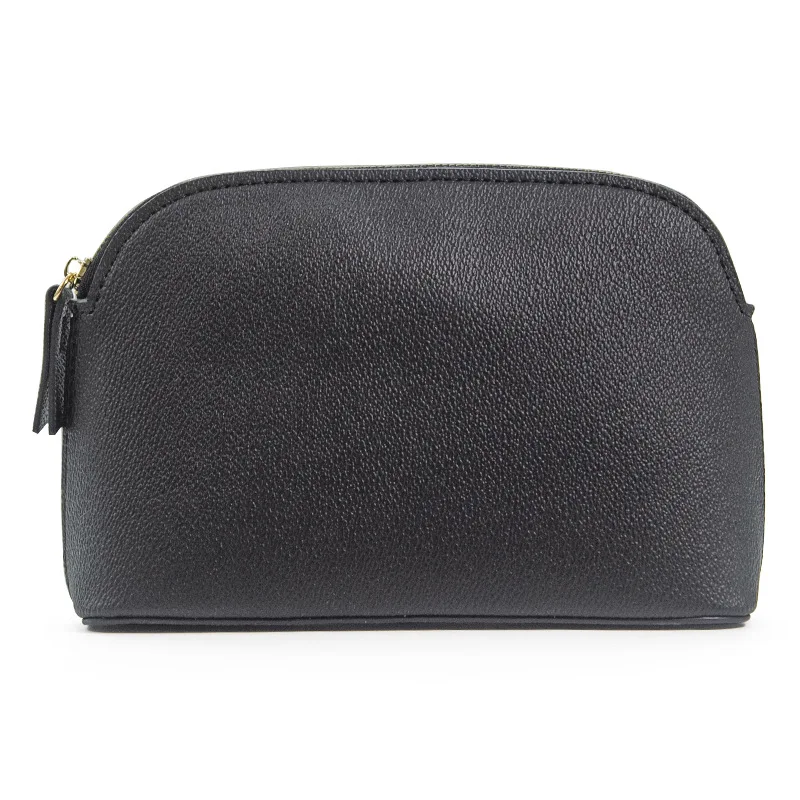 Pouch per trucco in PU da viaggio di grande capacità in pelle borsa piccola da donna casual con cerniera pochette da viaggio femminile borse piccole