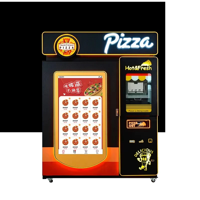 Smart Pizza Vending Machine TouchScreen Ordering Customizable Toppings Pizza Vending Machine High Quality Good Price