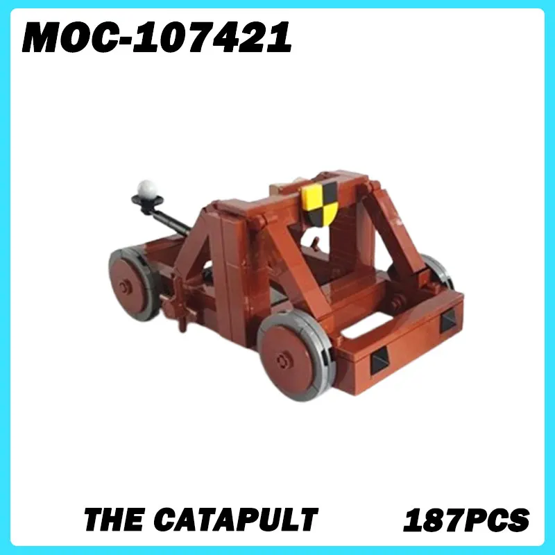 MOC-107421 Micro Architecture Series The Catapult Building Blocks DIY Model Brick Desktop Education Toys Birthday Gifts 187PCS