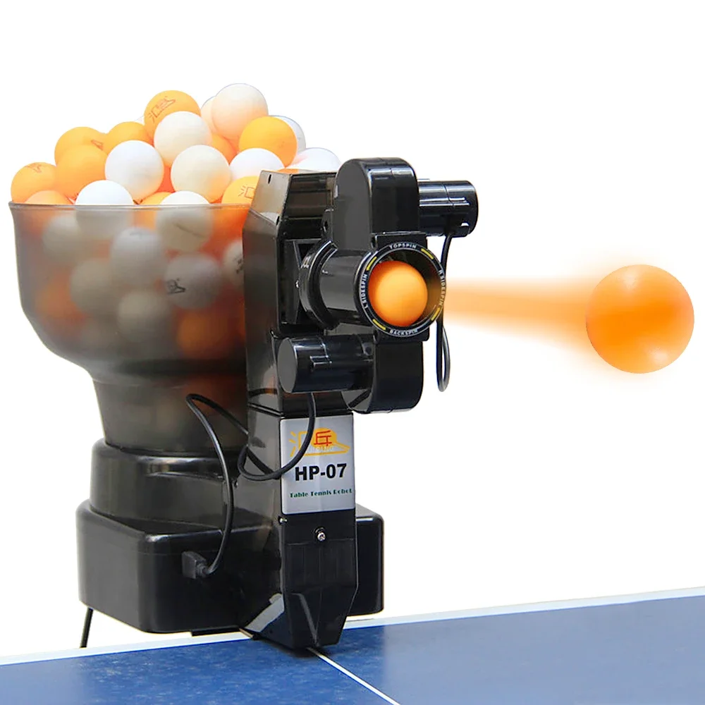 หุ่นยนต์ปิงปองปิงปอง Ball Machine ให้บริการ 40 มม.ระเบียบลูกปิงปองอัตโนมัติเครื่องปิงปองการฝึกอบรม Maap