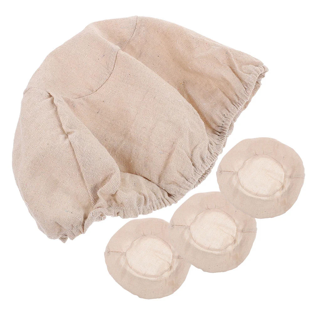 4 Pcs Fermentation Basket Cloth Cover Bread Covers Dough Proofing Bowl Sourdough Starters Jar Rising