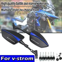 Para v-strom 650 v-strom 650 1000 1050/xt DL250 DL650 dl1000 8/10mm espejos retrovisores universales ajustables espejo lateral