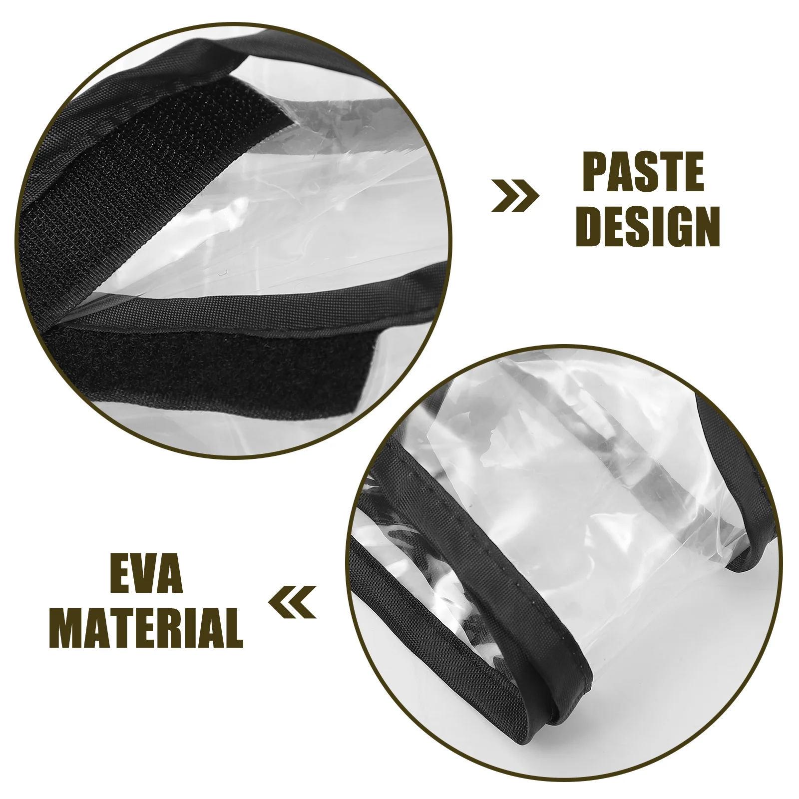 

Large Size Double Stroller Rain Cover Universal Fit for Rear Front Seats Eva Material Windproof Waterproof Protection