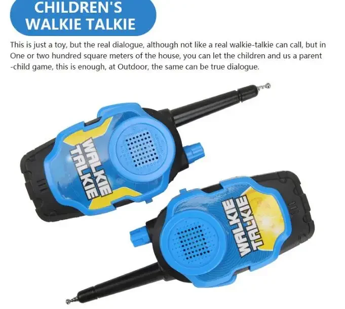 2pcs Electric Walkie-talkie Long-range Wireless Conversation Children Play House Toy Electric Interphone Birthday Gift For kid