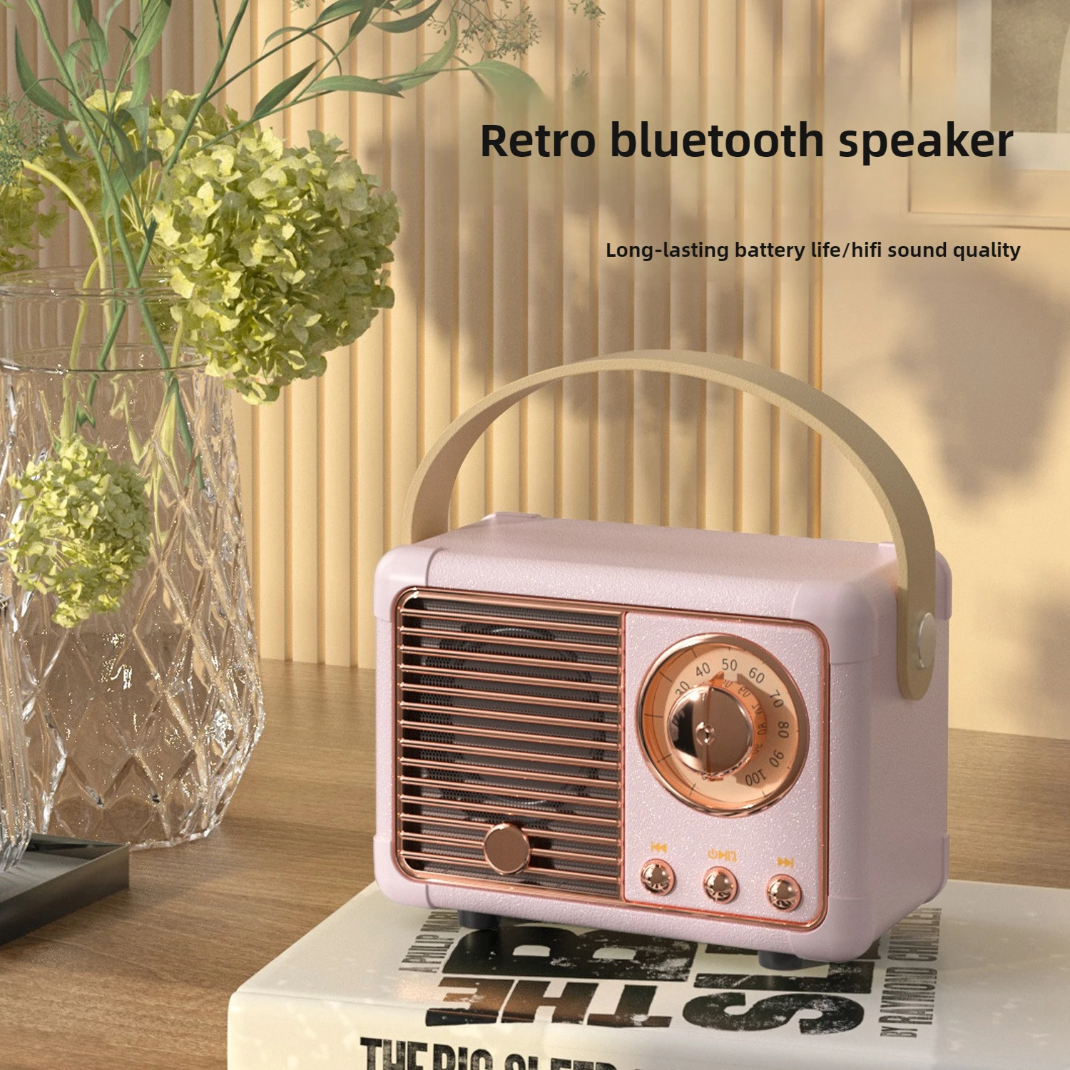 New Bluetooth Speaker Retro Mini Portable Audio Card Radio Wireless Computer Smart Gift Speaker