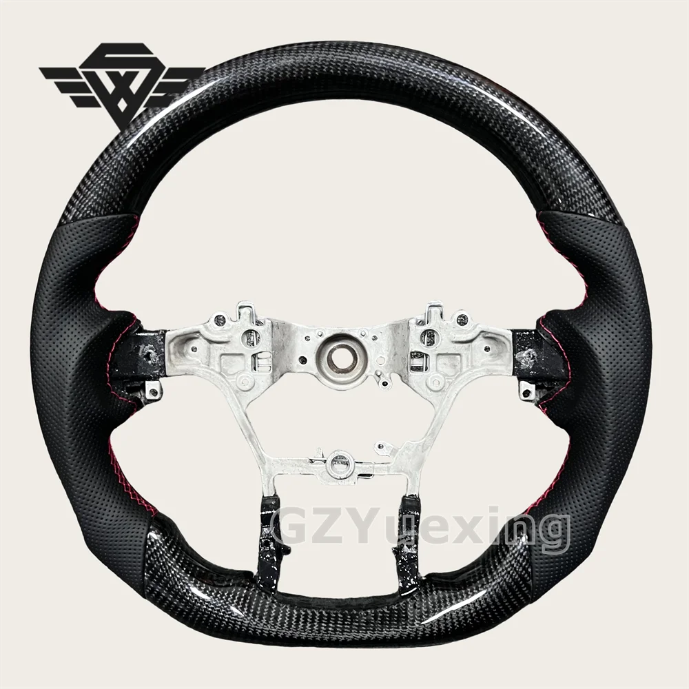 

High Quality Custom Interior Accessories Carbon Fiber Car Steering Wheel for Toyota Hilux Fortuner Land Cruise Toyota Previa
