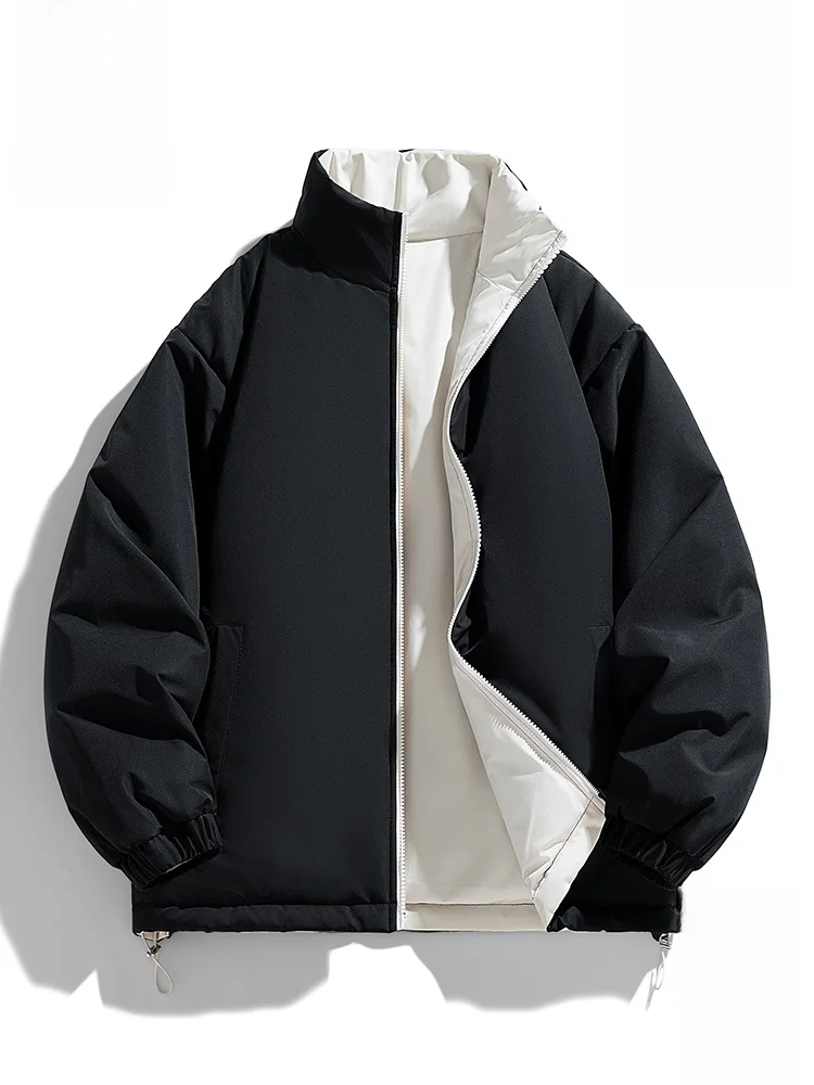 

Мужская двусторонняя теплая куртка Paulfrank из утолщенного хлопка, зимняя модная брендовая одежда для пар