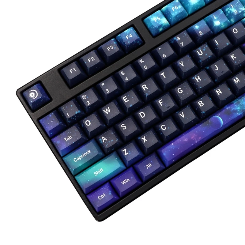 Unique 139 PBT Keycaps Gaming Keyboards KCA Keycaps Ergonomic Design PBT Keycaps Set for 61/64/68/75/87 Keyboard