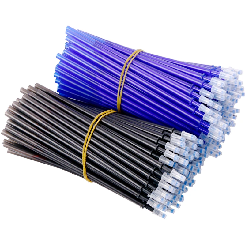 Imagem -03 - Apagável Caneta Gel Recargas Azul Gel-tinta Rod Punho Lavável Escrita Suprimentos Papelaria Escola Canetas Gel 100 Pcs por Lote 05 mm
