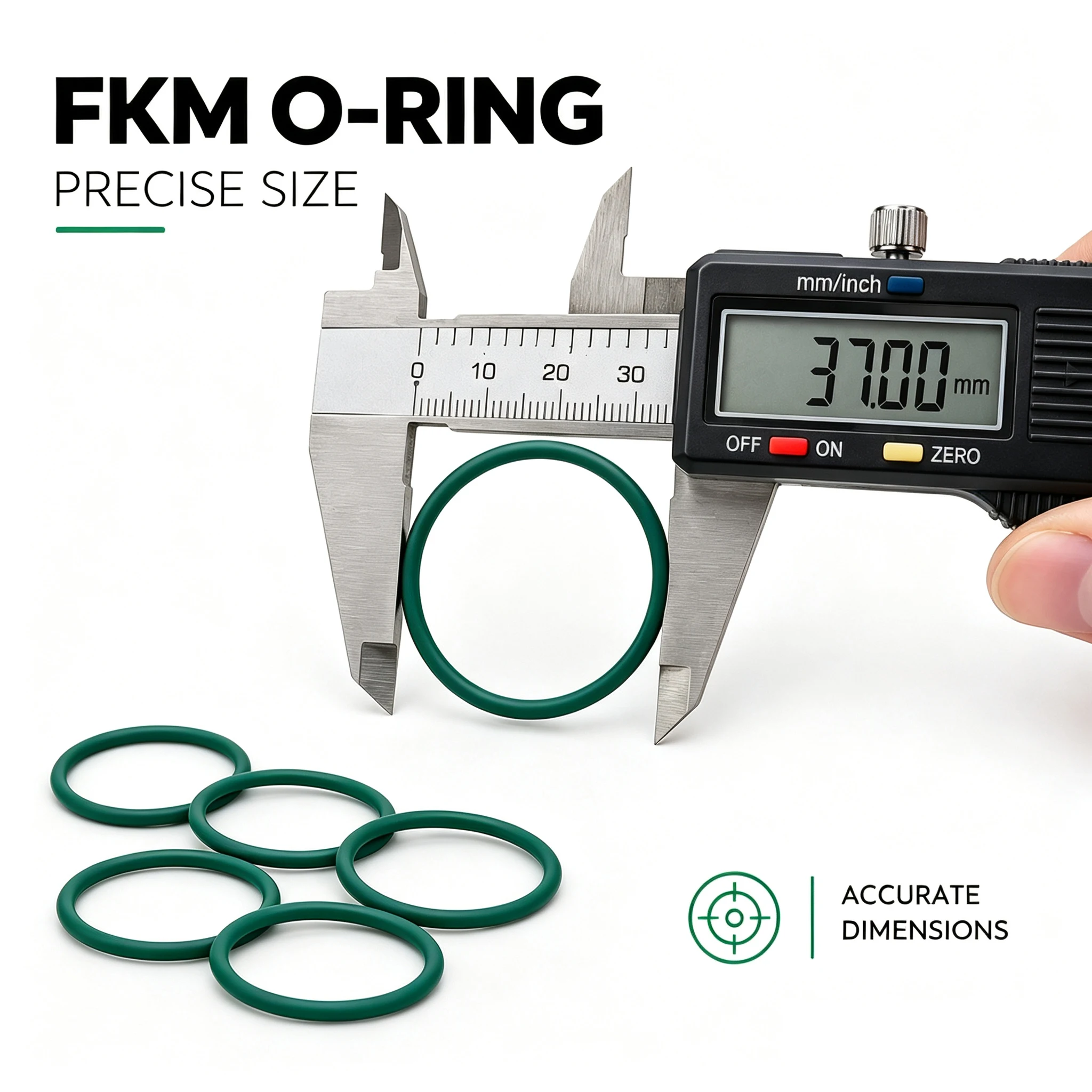 10 FKM O-rings CS 2.4mm Outer Diameter 6-32mm High and Low Temperature Resistant Mechanical Maintenance Replacement Rubber Ring