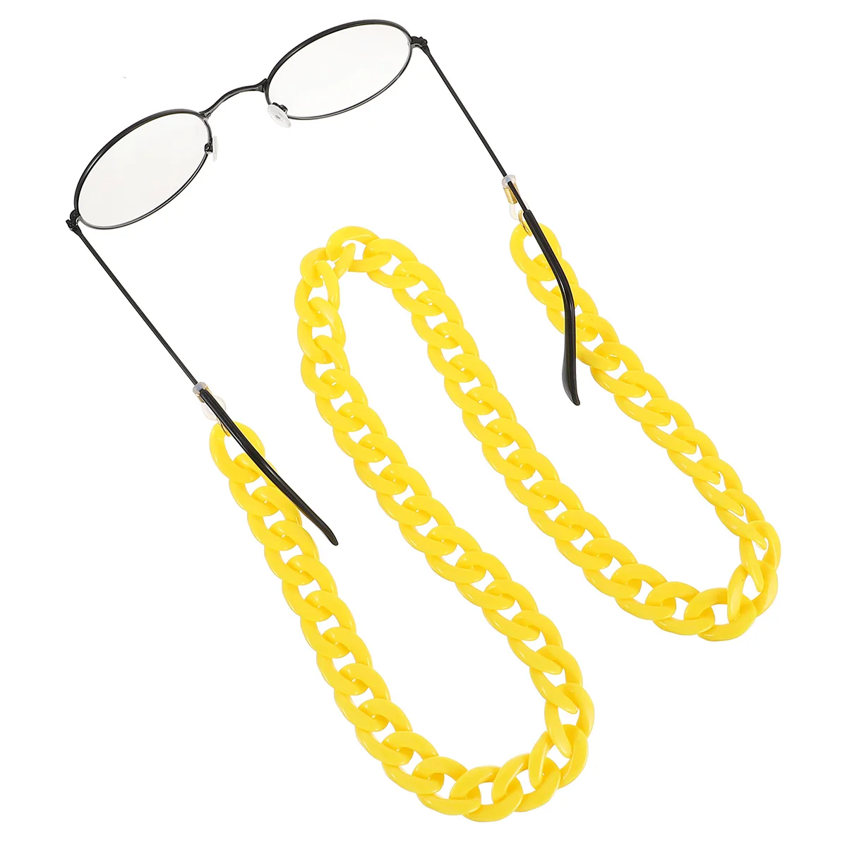 

Acrylic Glasses Chain Eyeglasses Cord Color Pendant Soft Adjustable Anti Slip Design Practical Accessories For Men Women