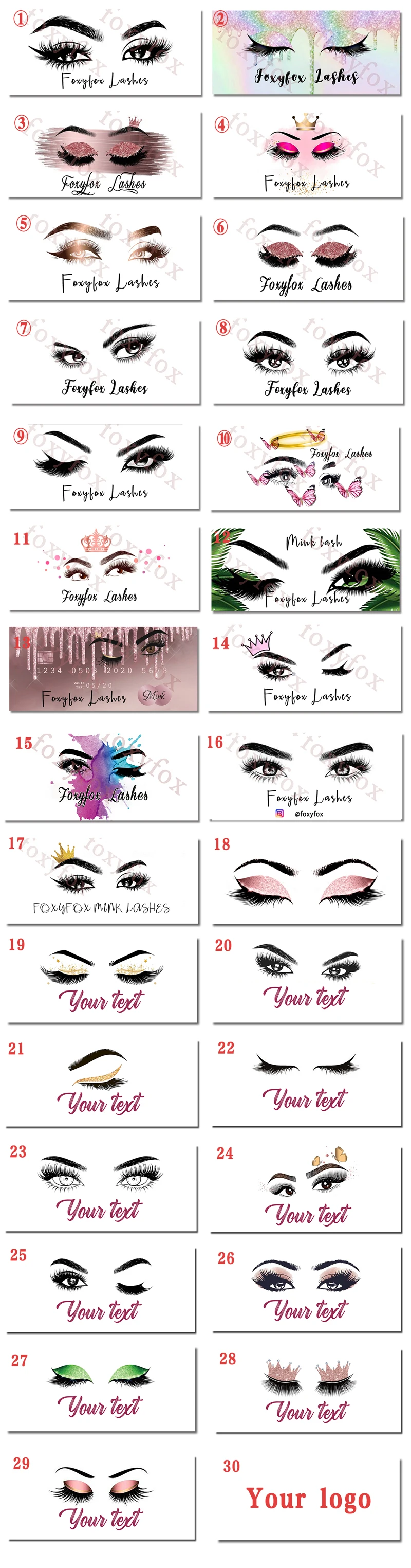 Custom Logo Design Makeup Eyelashes Trademark Cosmetic Brand Customize Company Logo Mink Lashes Labels Beauty Salon Chop Design