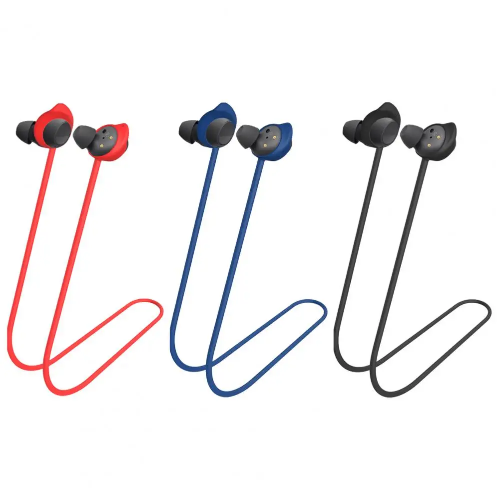 Silicone Anti-lost Rope for Earphones Comfortable Wear-resistant Anti-lost Neck Strap for Samsung Buds Fe for Earphones