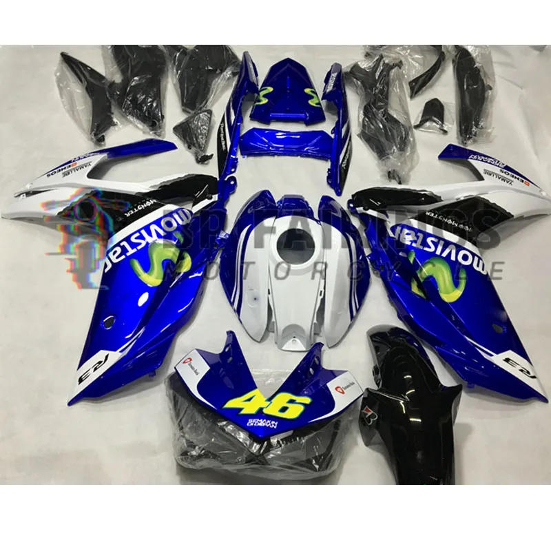 NEW ABS Fairings Kit Fit For YAMAHA YZF R3 2015 2016 2017 2018 Bodywork YZF-R25 15 16 17 18 set Blue White