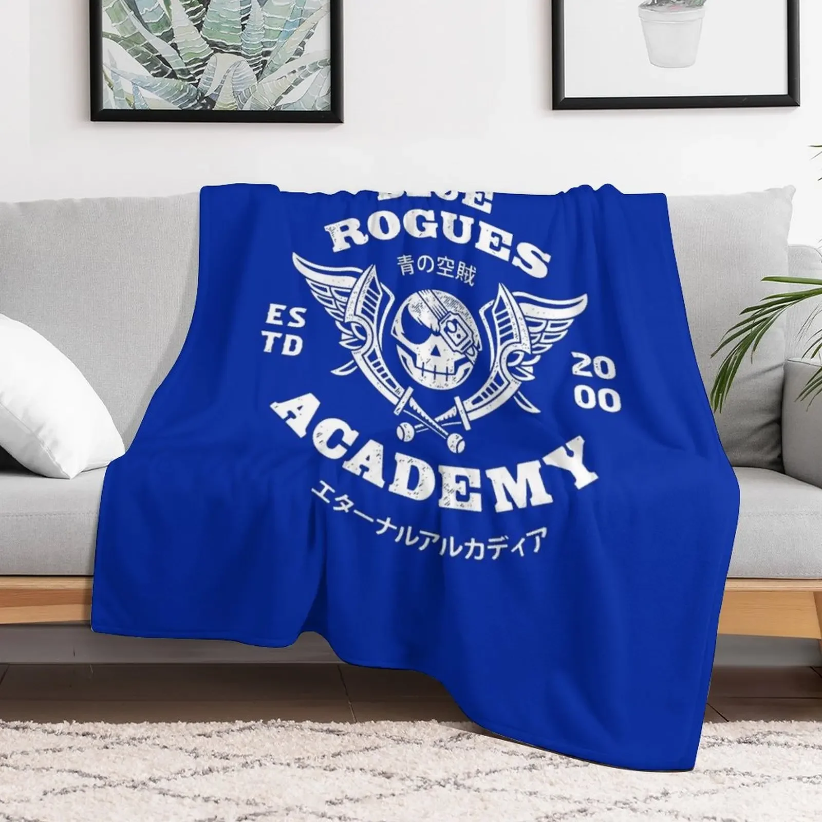 Blue Rogues Air Pirates Throw Blanket Lightweight Warm Blanket for Travel Camping