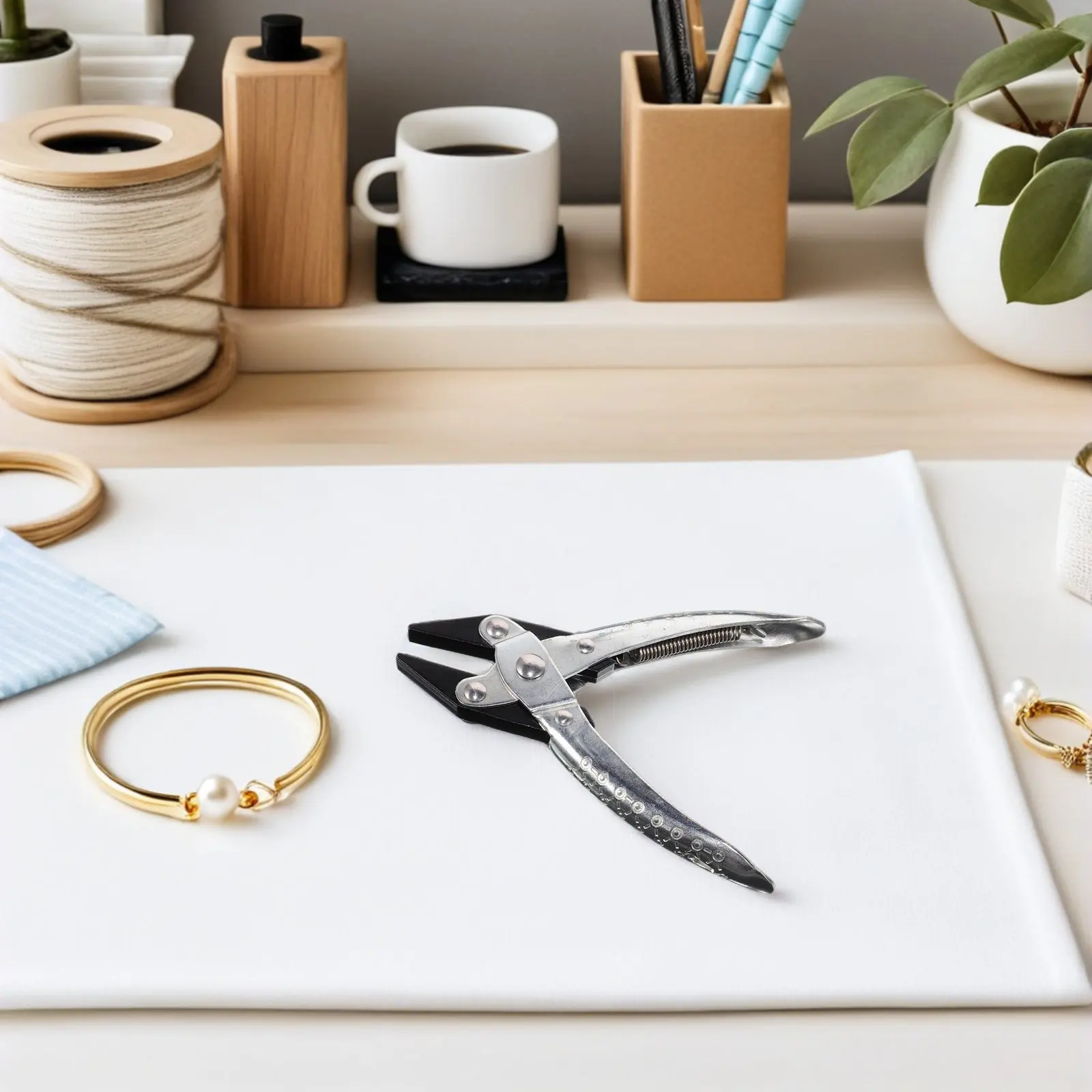 

Spring Loaded Precision Flat Nose Pliers Parallel Jaw Jewelry Making Tools Small Jewelry Craft Pliers for Repair Holding