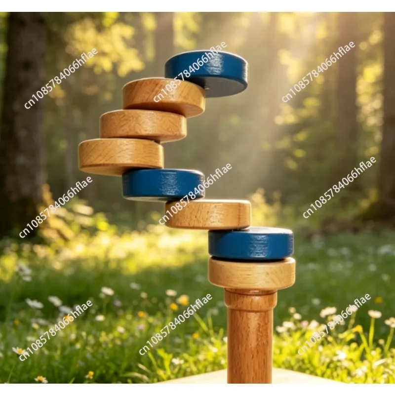 Portable Handheld Wooden Balance Toy, Personalized Desktop Balancer