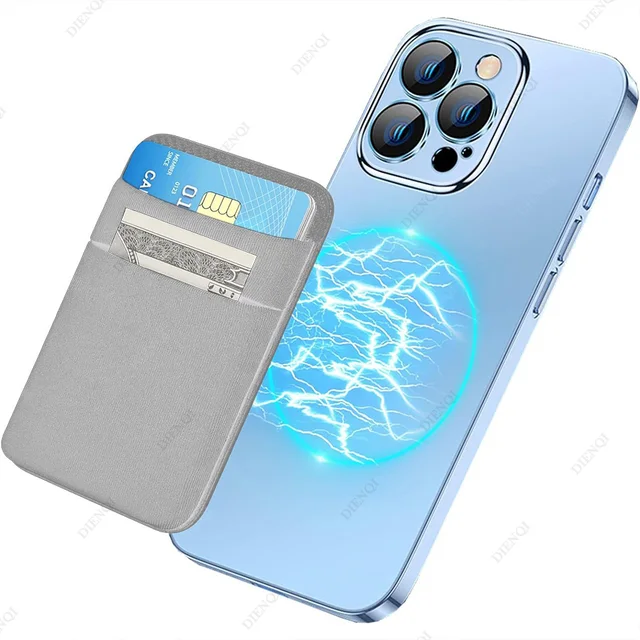 Etui na karty do telefonów komórkowych Etui na karty Magsafe Elastyczne portfele magnetyczne do iPhone'a 16 15 14 Pro Max Samsung 21 22